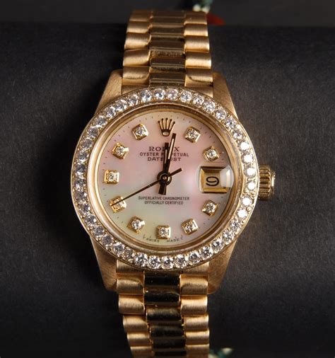 rolex damenuhr oyster perpetual datejust automatik mit 10 diamanten